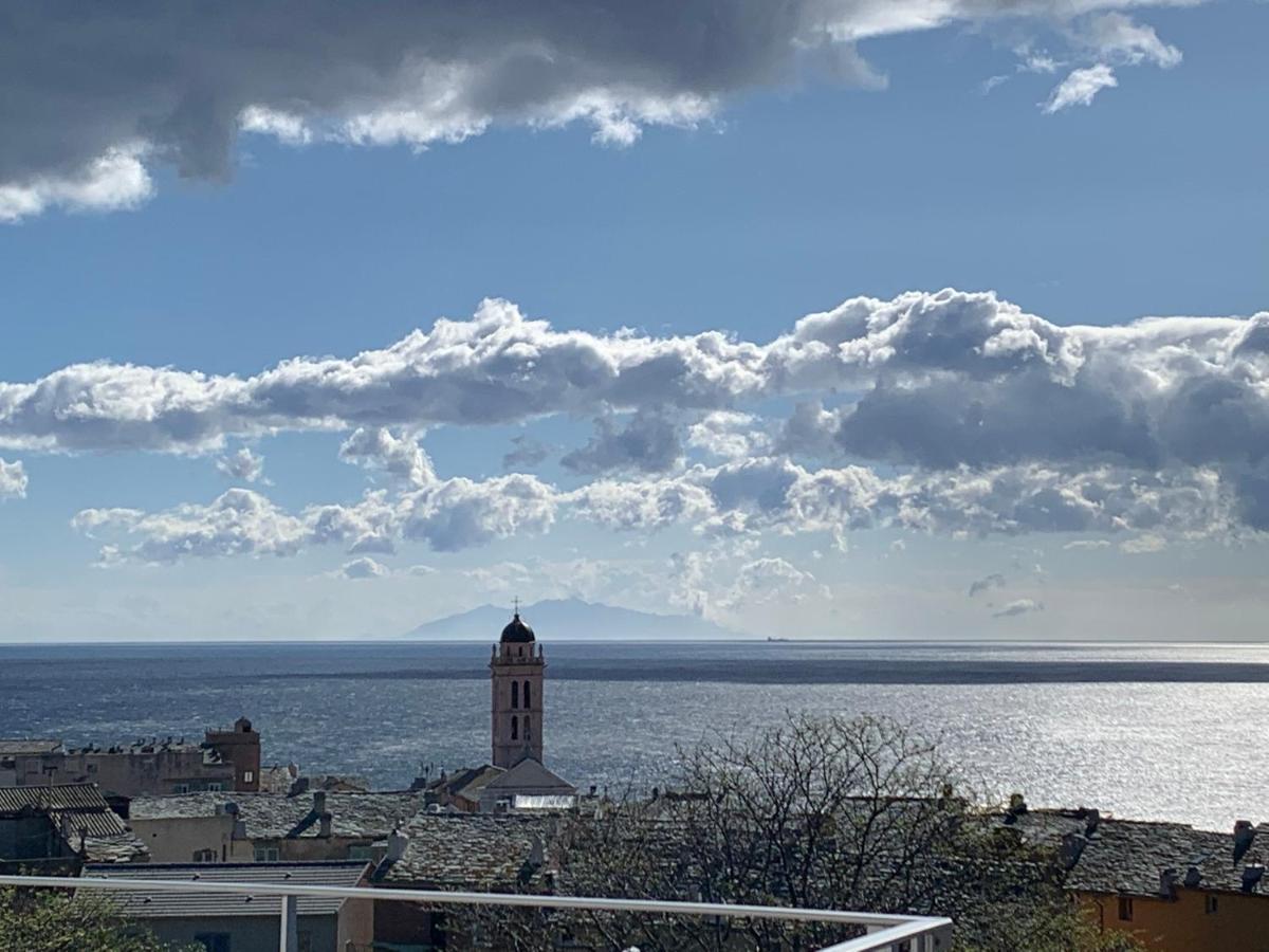 Magnifique Maison Avec Vue Mer Hauteur De Bastia Бастия Екстериор снимка