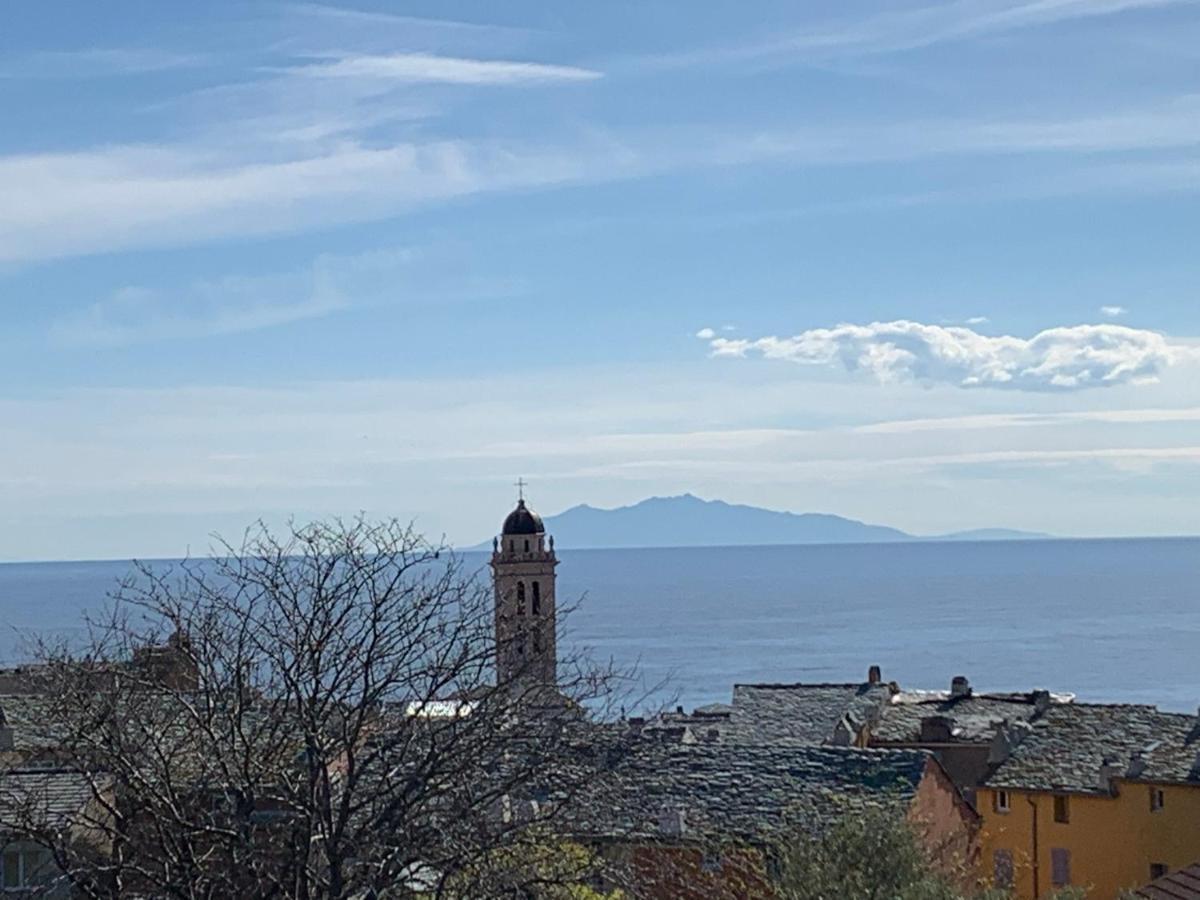 Magnifique Maison Avec Vue Mer Hauteur De Bastia Бастия Екстериор снимка