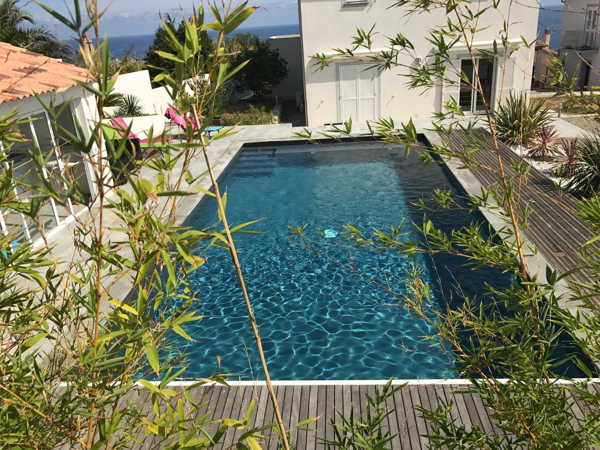 Magnifique Maison Avec Vue Mer Hauteur De Bastia Бастия Екстериор снимка